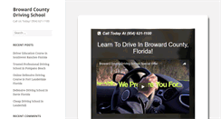 Desktop Screenshot of browardcountydrivingschool.com