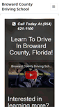 Mobile Screenshot of browardcountydrivingschool.com